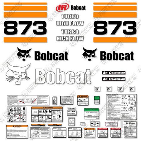 bobcat skid steer ns 873 decal kit|Bobcat 873 Decal Kit .